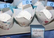 Schokocupcakes mit Küsschen