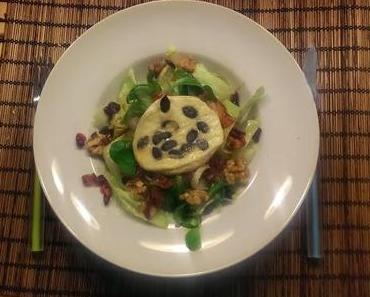 Wintersalat mit überbackenem Ziegenkäse