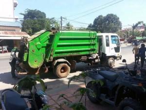 Sihanoukvilles Müllabfuhr hat aufgerüstet
