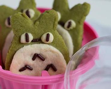 Totoro Matcha Cookies (vegan, laktosefrei)