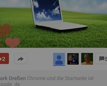 Google Plus vergibt Herzchen