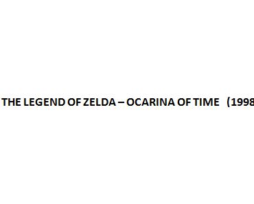 ZELDA - FRANCHISE - TEIL 4 (THE LEGEND OF ZELDA - OCARINA OF TIME - KRITIK)