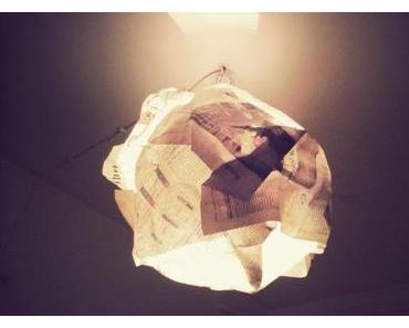 DIY Zeitungspapier-Lampenschirm