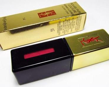 YvesSaintLaurent Pur Couture Vernis a Lèvres Glossy Stain Fuchsia Dore