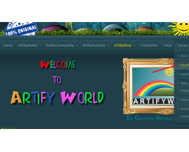 ArtifyWorld – Report abuse (Missbrauch melden)