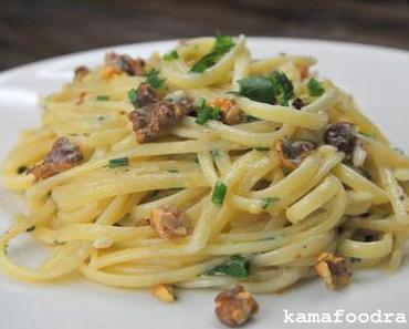Walnuss-Zitronen-Linguine von Ottolenghi – mal wieder fleischlos glücklich