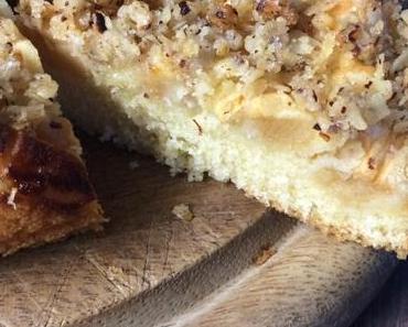 Apfelkuchen mit Haselnuss-Haferkruste