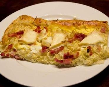 Sauerkraut-Speck-Wähe mit Ziegenkäse