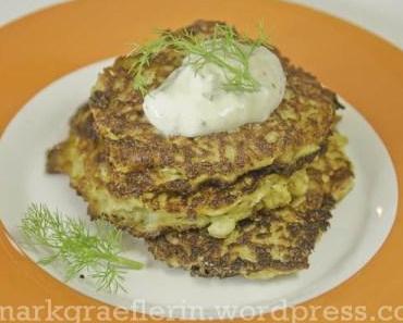 Fenchelpuffer mit Schmand-Dip