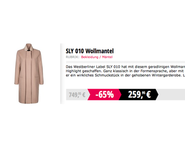 Shopping-Tipp Sparondo:  Designer-Mode zum wirklich kleinen Preis