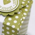 Designerpapier Polka Dots für Verpackungen mit dem Falzbrett