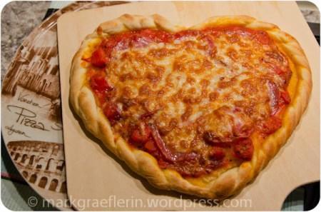 Pizza per il mio amore - Pizzaherz zum Valentinstag