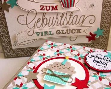 Geburtstagskuchenbausatz mit DP Frisch & Farbenfroh