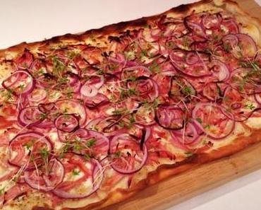 Flammkuchen mit Schinken