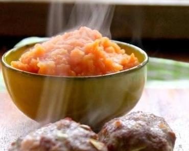 Möhrengemüse mit Frikadellen