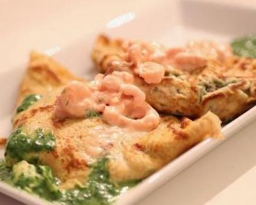 re kocht nr°15 vollkorncrêpes mit spinat-caprice-des-dieux-füllung.