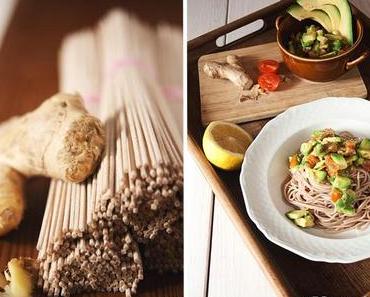 {Soulfood} Avocado-Pasta mit Ingwer