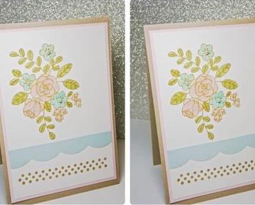 Video – Wie ich eine Karte bastle– Romantisches Pastell