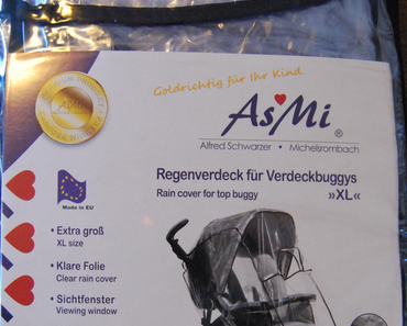 Produkttest: ASMi Regenverdeck für Buggys "XL"