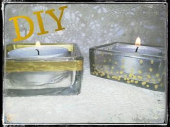DIY – Goldverzierte Kerzenständer