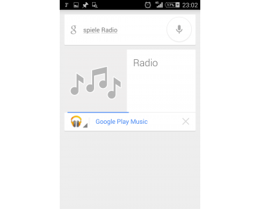 Play some Music bei Google Now