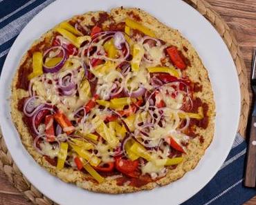 [Low Carb] Pizza aus Blumenkohl-Teig