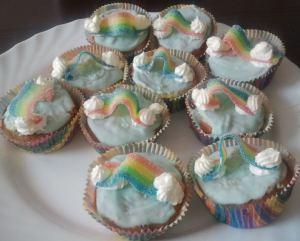 Regenbogenmuffins