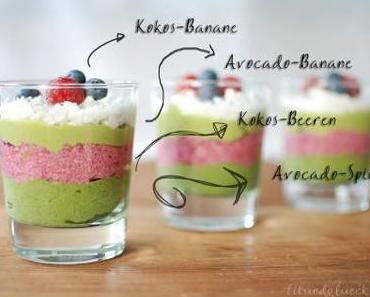 {Clean Eating} Green Smoothie Layered Mousse