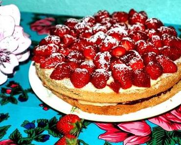 Vegan Strawberry Victoria Sponge Cake