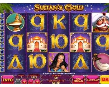 Der Geldspielautomat Sultans Gold im Europacasino