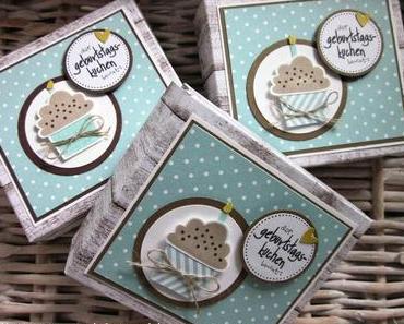 Geburtstagskuchenbausatz mit Geburtstagstörtchen