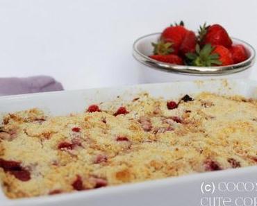 Erdbeerschnittchen mit Streusel - ich back's mir