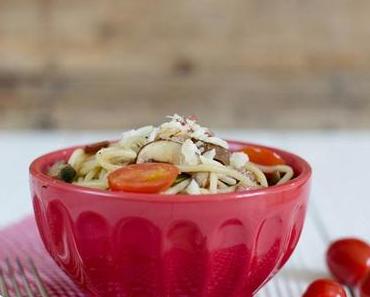 Pasta mit Tomaten & Champignons