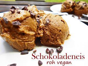 Schokoladeneis roh vegan