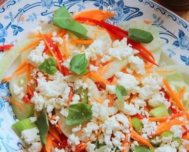 Fenchelsalat mit Ziegenkäse und Zitronendressing