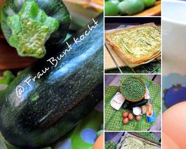 Quiche mit Zuchini und Erbsen...