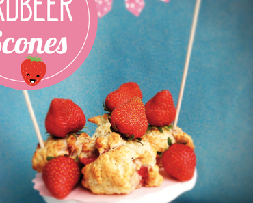 Erdbeer-Vanille Scones