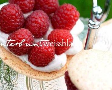 Große Himbeer Macarons