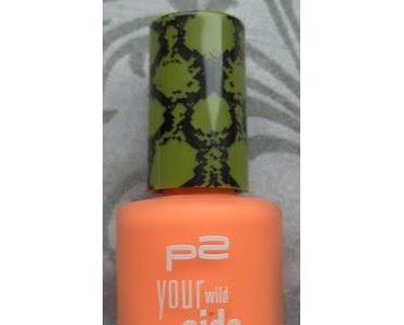 p2 Your Wild Side LE: matte nail polish "powerful orange"
