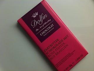 Chocolat noir aux baies roses