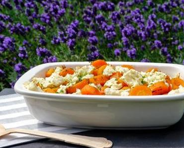 [Low Carb] Im Ofen gebackenes Möhrengemüse mit Speck und Feta