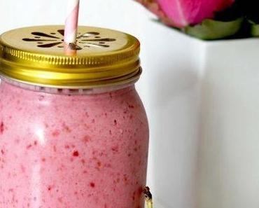 Himbeer – Rhabarber – Eis – Smoothy