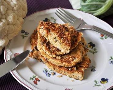 Rezept: Blumenkohlbratlinge mit Kernen und Pilzen