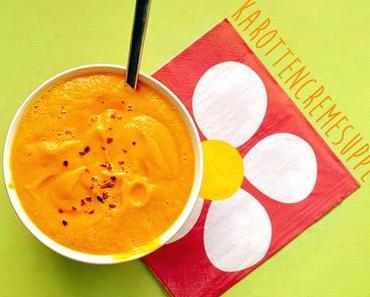 Karottencremesuppe mit frischer Orange und Ingwer
