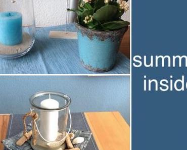 Der Sommer in meinem Wohnzimmer – oder – My summer decoration goes RUMS