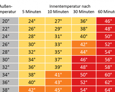 Hitze im Auto – Lebensgefährlich für Kinder