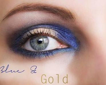 Nachgeschminkt - Juli 2014 "Blue Gold Smokey Eye"