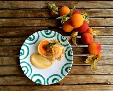 Fruchtige Marillenknödel mit feiner Riesling-Sabayon