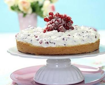 Erfrischende Johannisbeer-Sahnetorte