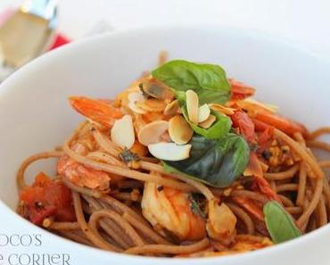 Spaghetti mit Shrimps und Kirschtomaten - wer hat Lust auf Sommer?